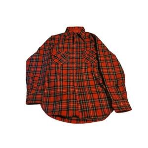 Swanndri Wool Flannel Shirt Men's Medium Plaid Button Up W Flaw New Zealand